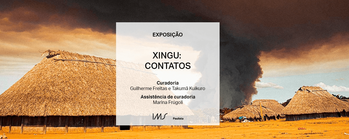 Divulgação da exposição "Xingu: Contatos", uma das exposições em SP no mês de fevereiro. 
