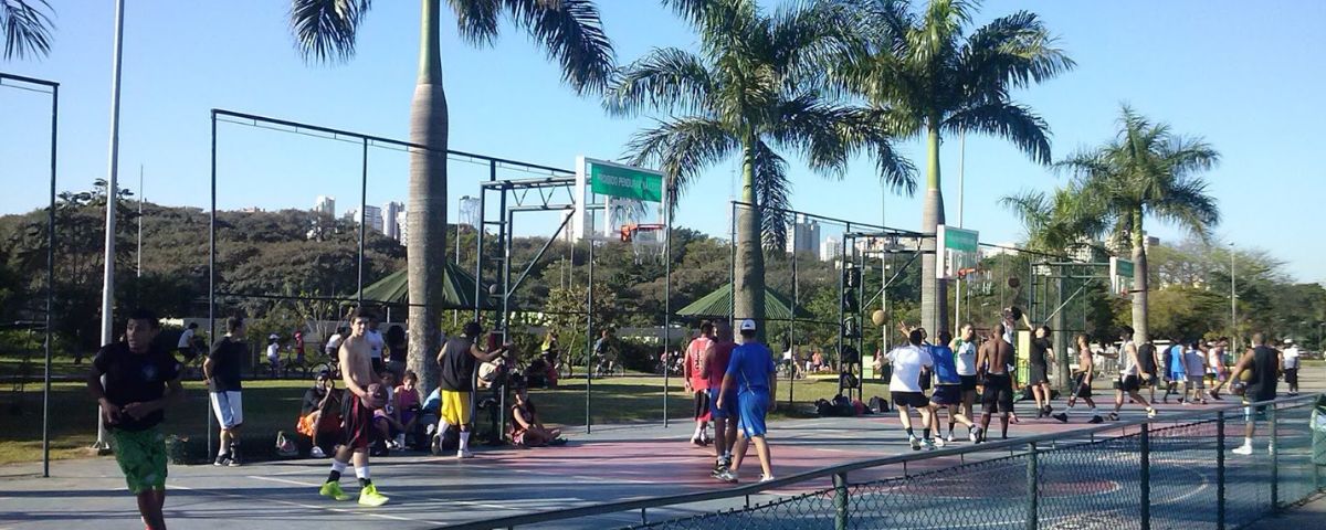 Outro lugar para jogar basquete em SP é o Parque Villa-Lobos. O local tem tem tabelas para praticar street basquete que ficam localizadas uma ao lado da outra e tem diversas pessoas praticando o esporte. 