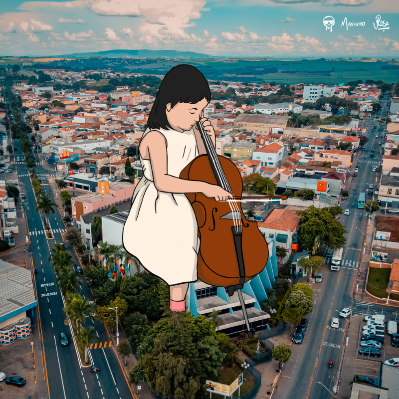 Uma das áreas da cidade de Tatuí tem várias casas e duas grandes ruas que cortam na diagonal. O Conservatório de Tatuí tem o desenho de uma menina tocando violino feito pelos artinhas Mavinho Acoroni e Jean Rosa. 