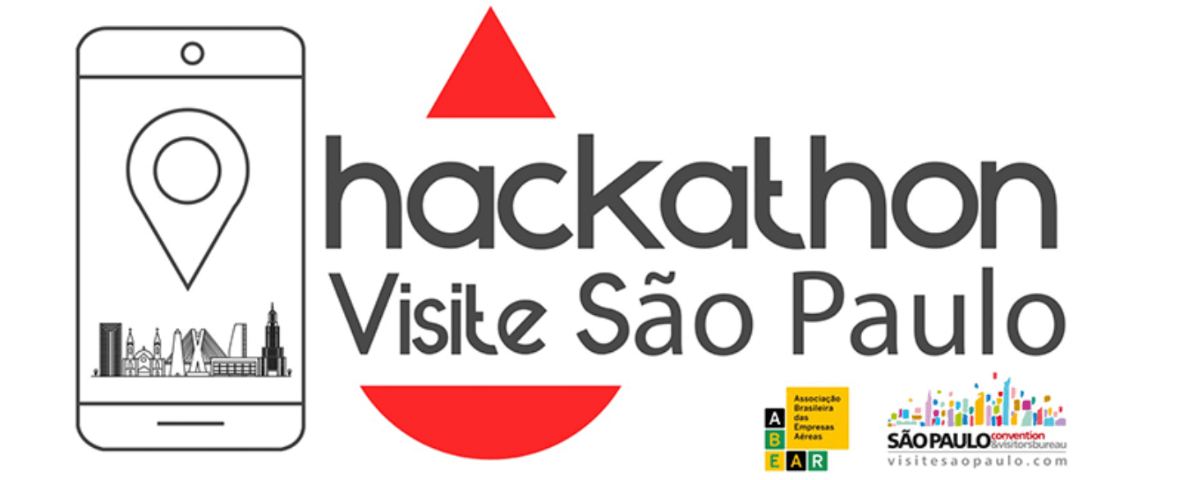 Banner do Hackathon Visite São Paulo. 