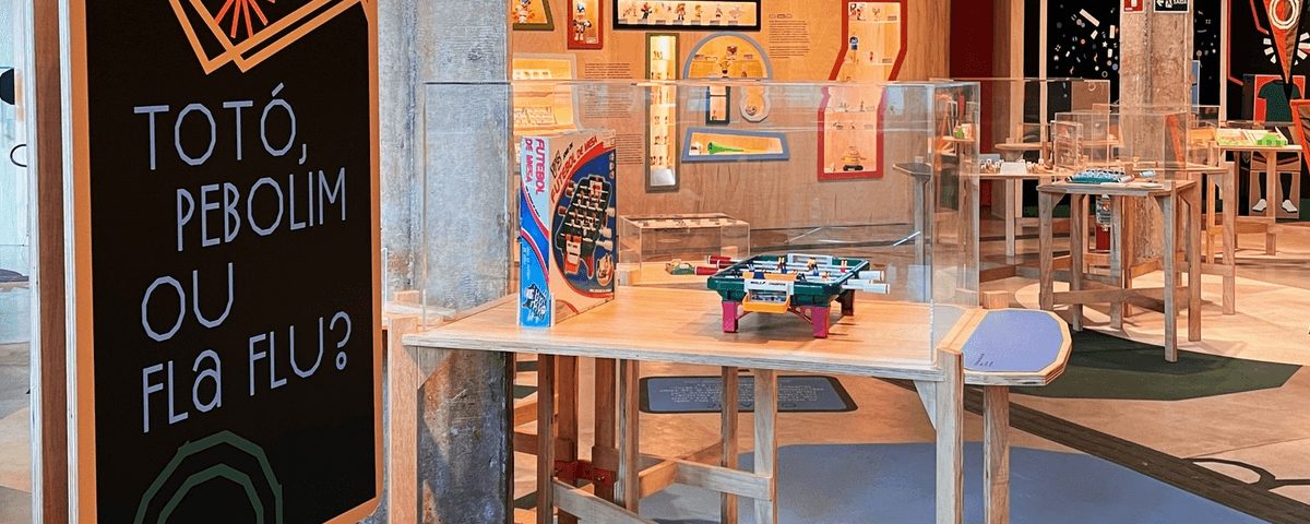Uma das exposições em cartaz de dezembro é a "Futebol de Brinquedo", com diversas miniaturas do tema. 