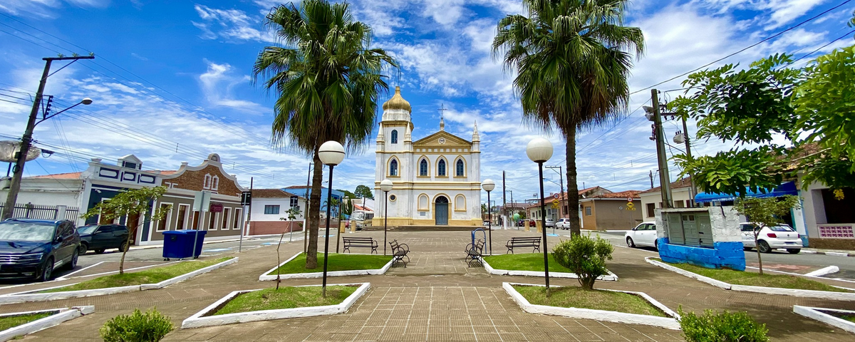 Igreja na cidade de Jacupiranga, que faz parte do Vale do Ribeira. 