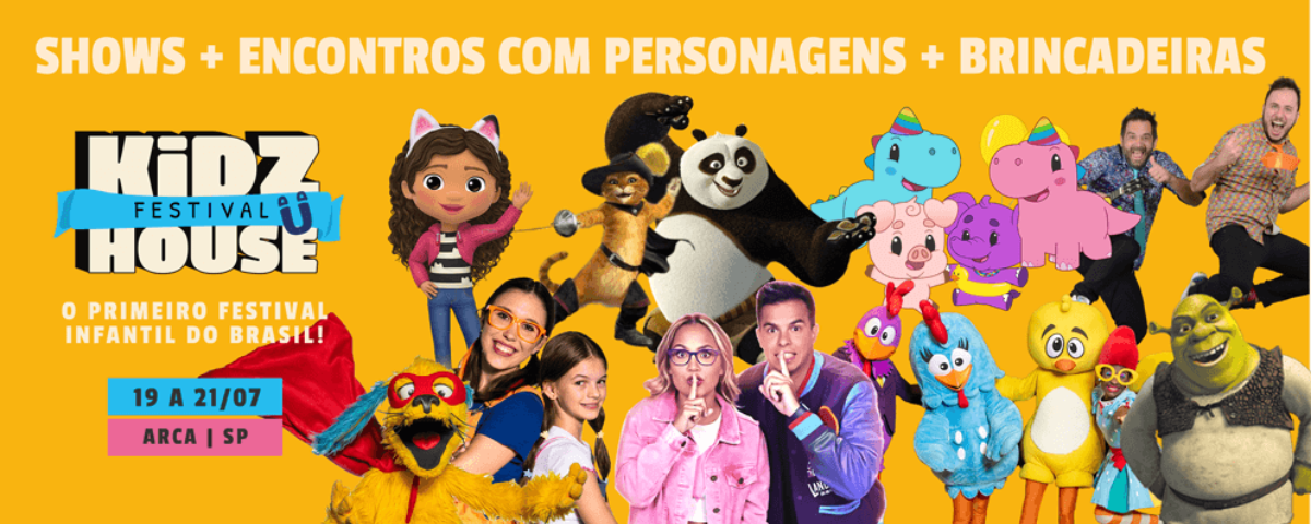 Banner do evento Kidzhouse Festival. 