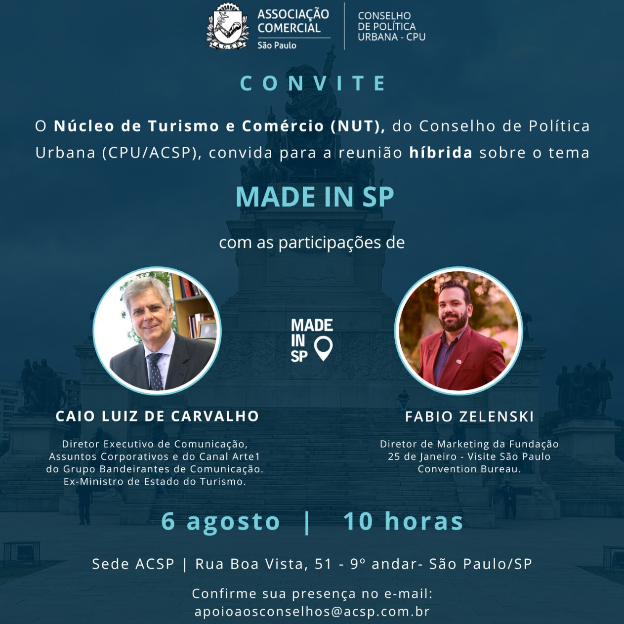 Evento na Associação Comercial de São Paulo debate o  Made In SP, iniciativa do Visite São Paulo Convention Bureau
