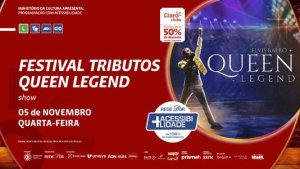 Banner promocional do Festival Tributos - Queen Legend