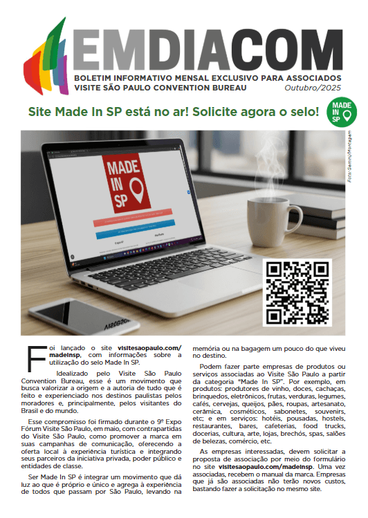 imagem mostra foto de capa do informativo EMDIA do mês de outubro