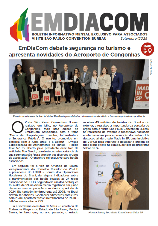 imagem mostra foto de capa do informativo EMDIA do mês de setembro