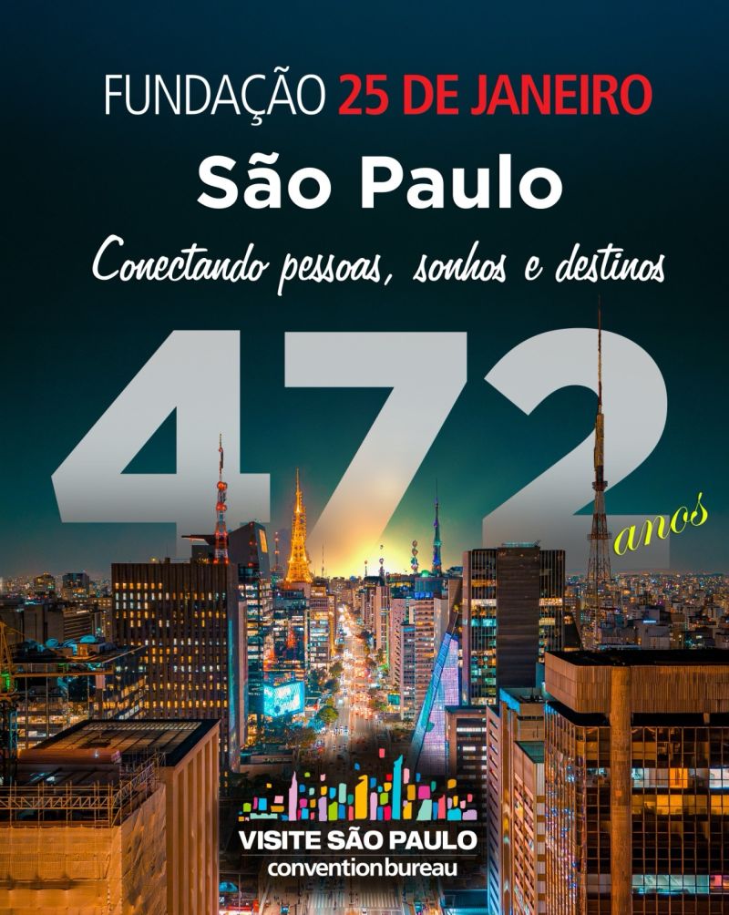 São Paulo, 472 anos: conectando pessoas, sonhos e destinos